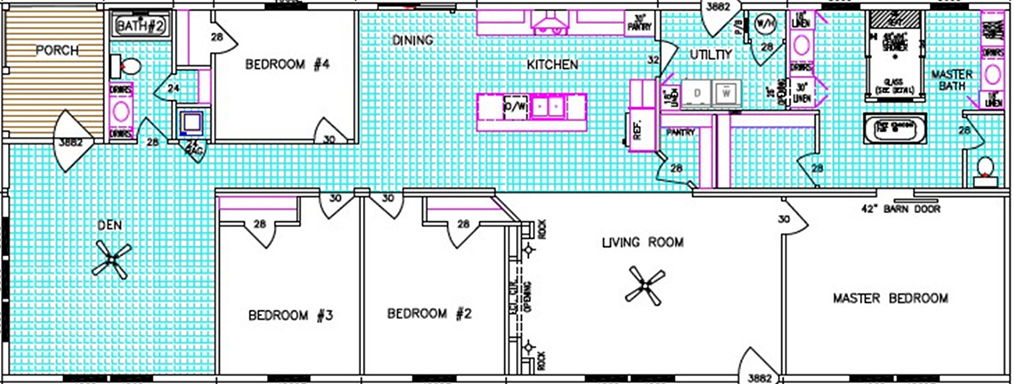 Yellowstone floor plan home features