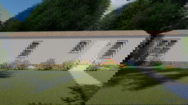 Columbia river single section 1007 hero, elevation, and exterior home features