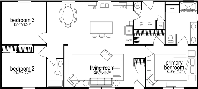 Hillcrest g861 floor plan home features