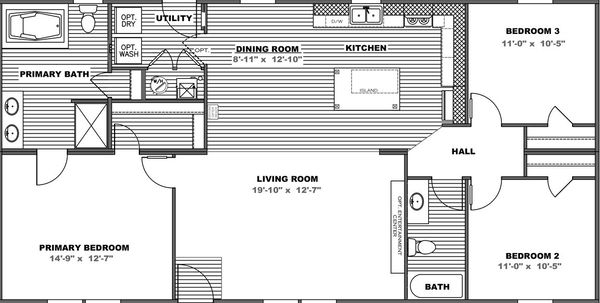 Tradition 52b floor plan home features