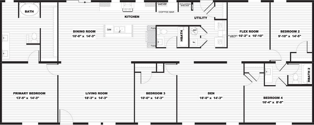 Summit floor plan home features