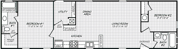 Landmark 16562l floor plan home features