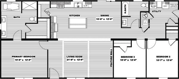 Farm 3 flex floor plan home features