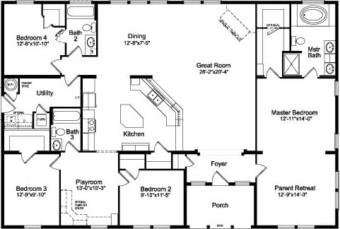 Timberridge 42604a floor plan home features