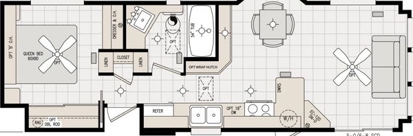 Sedona-120sn11351d floor plan home features