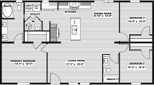 Desoto floor plan home features