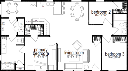 Ridgewood j935 floor plan home features