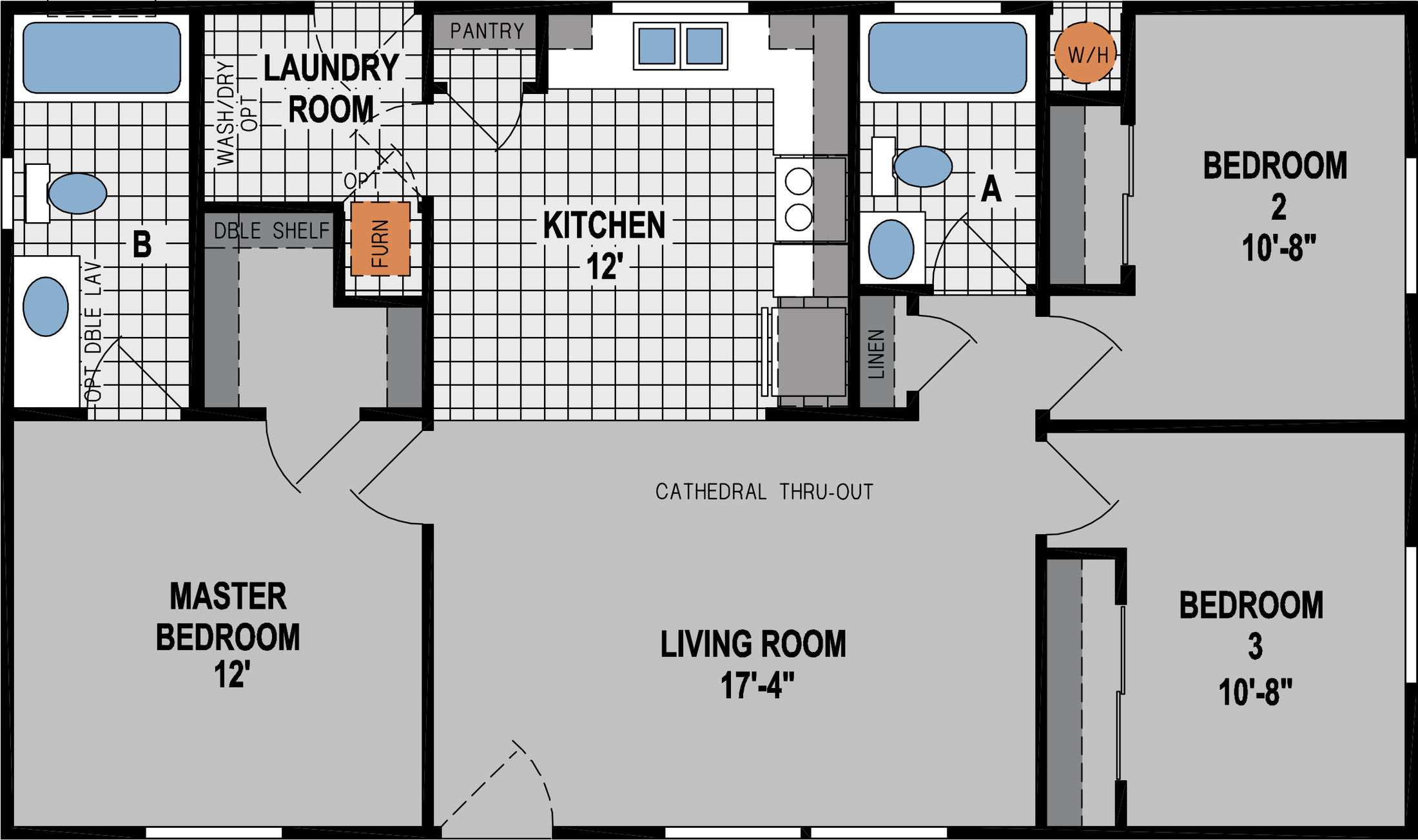 Amber Cove K610CT Floor Plan