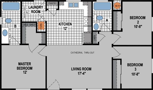 Amber cove k610ct floor plan home features