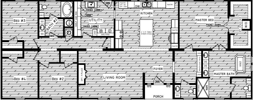 The twin creek floor plan home features