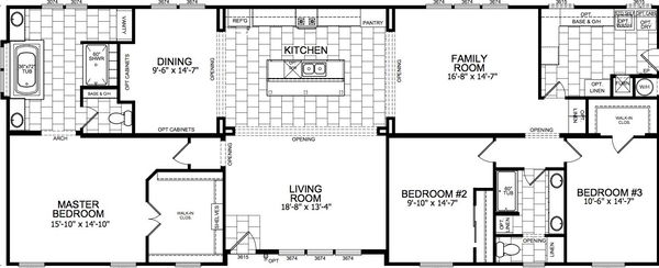 Cypress floor plan home features