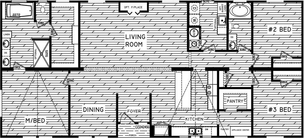 The willow oak floor plan home features