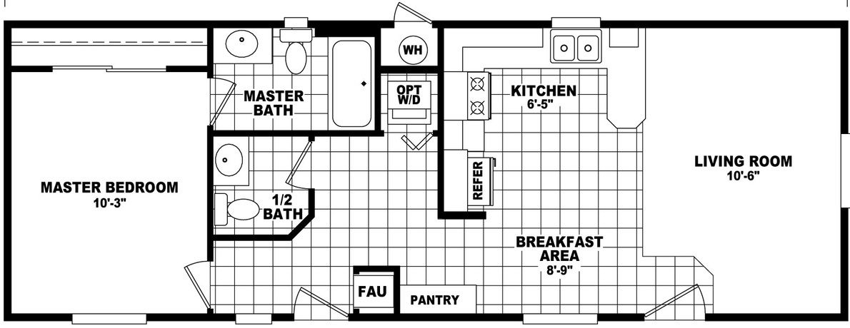 Economy Plus 16441A Floor Plan