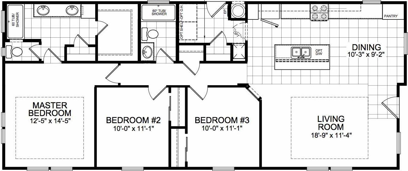 Adams floor plan home features