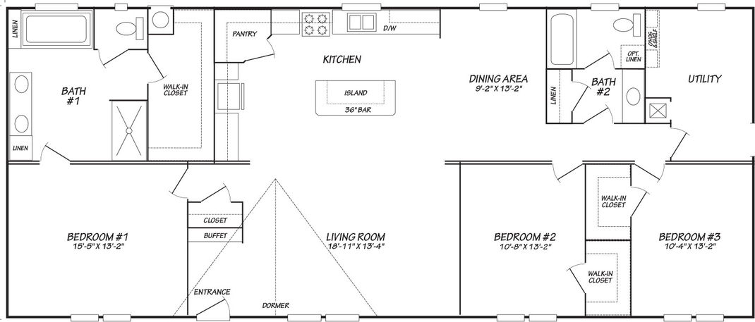 Topaz 28663a floor plan home features