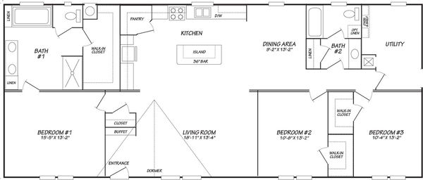 Topaz 28663a floor plan home features