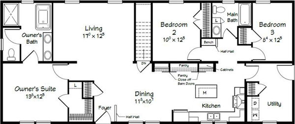 Evolution series arthur ii model 2862b floor plan home features