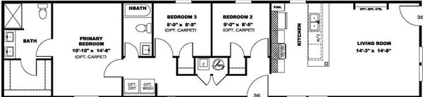 Blazer 66 f floor plan home features