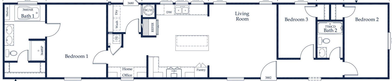 Sipsey floor plan home features