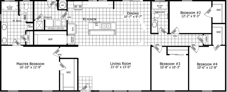 Mulberry floor plan home features