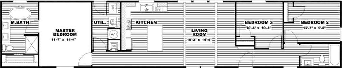 The annie floor plan home features