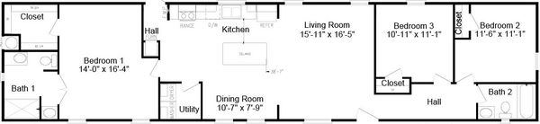 Emerald 18763a floor plan home features