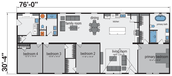 Dublin floor plan home features