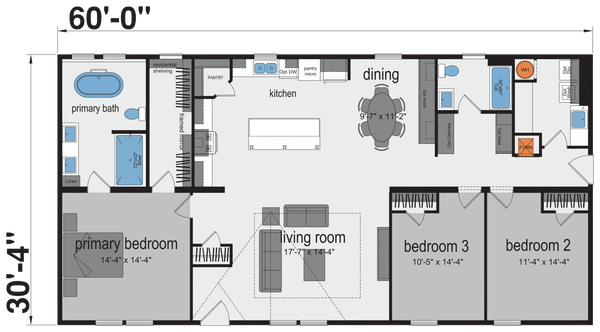 Cape town floor plan home features