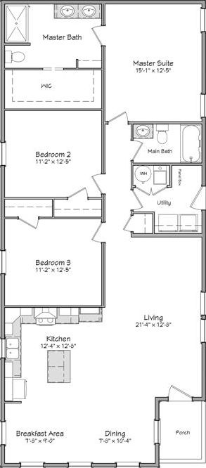 Independence series jefferson 28' floor plan home features