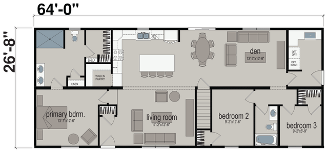 Ne-621 floor plan and hero home features
