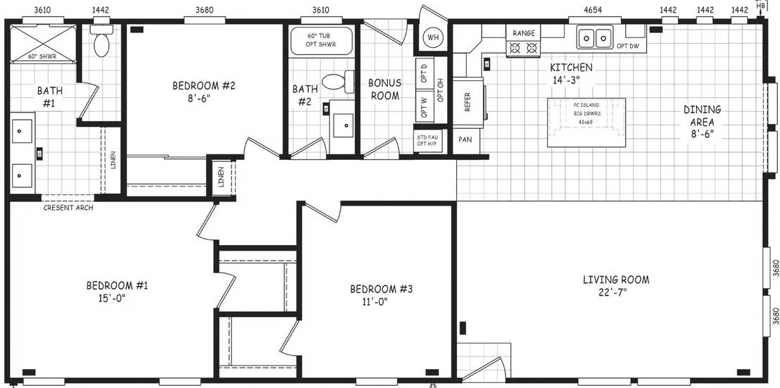 Pinnacle 28563B Floor Plan