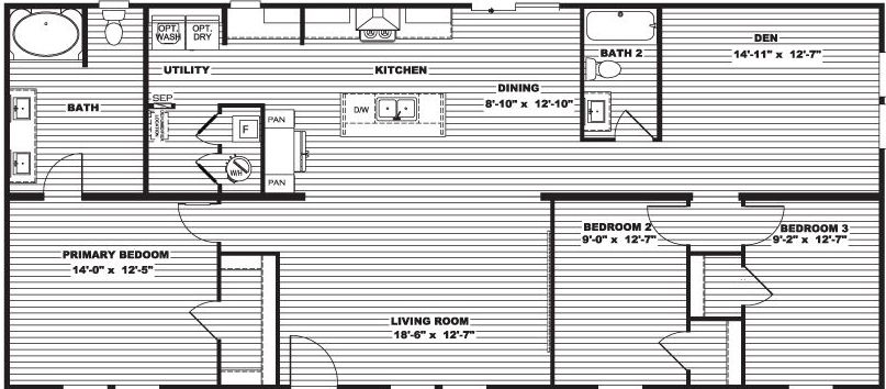 Fiji floor plan home features