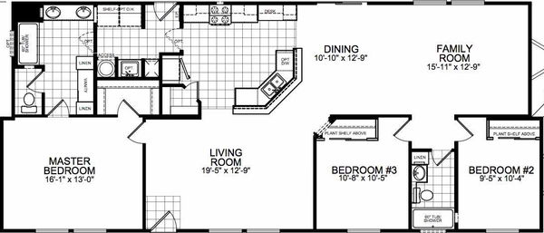 Four peaks floor plan home features