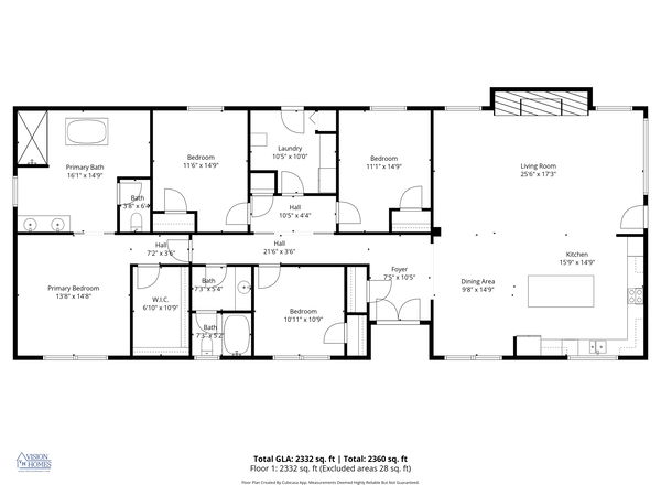 The highland oak floor plan home features
