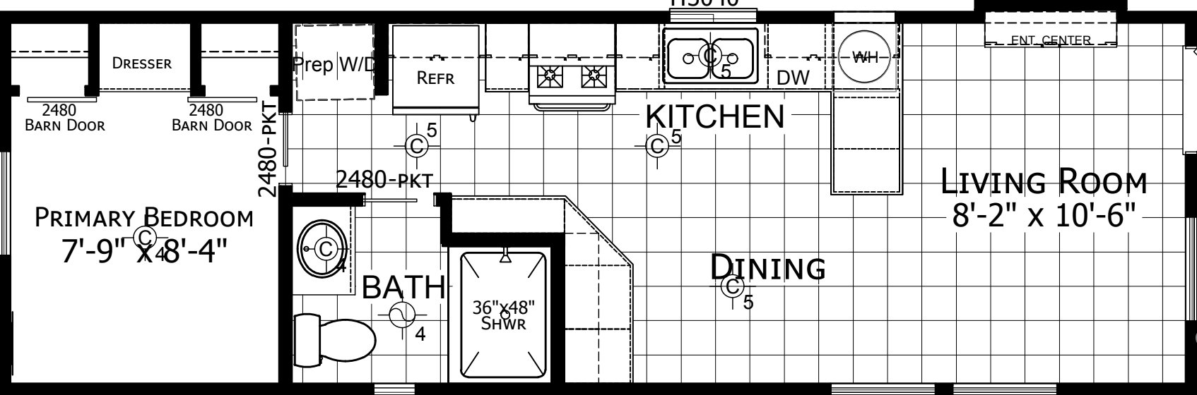 Park Model APH-528 Floor Plan