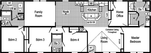 Astro creations modular 3am2040-p floor plan home features