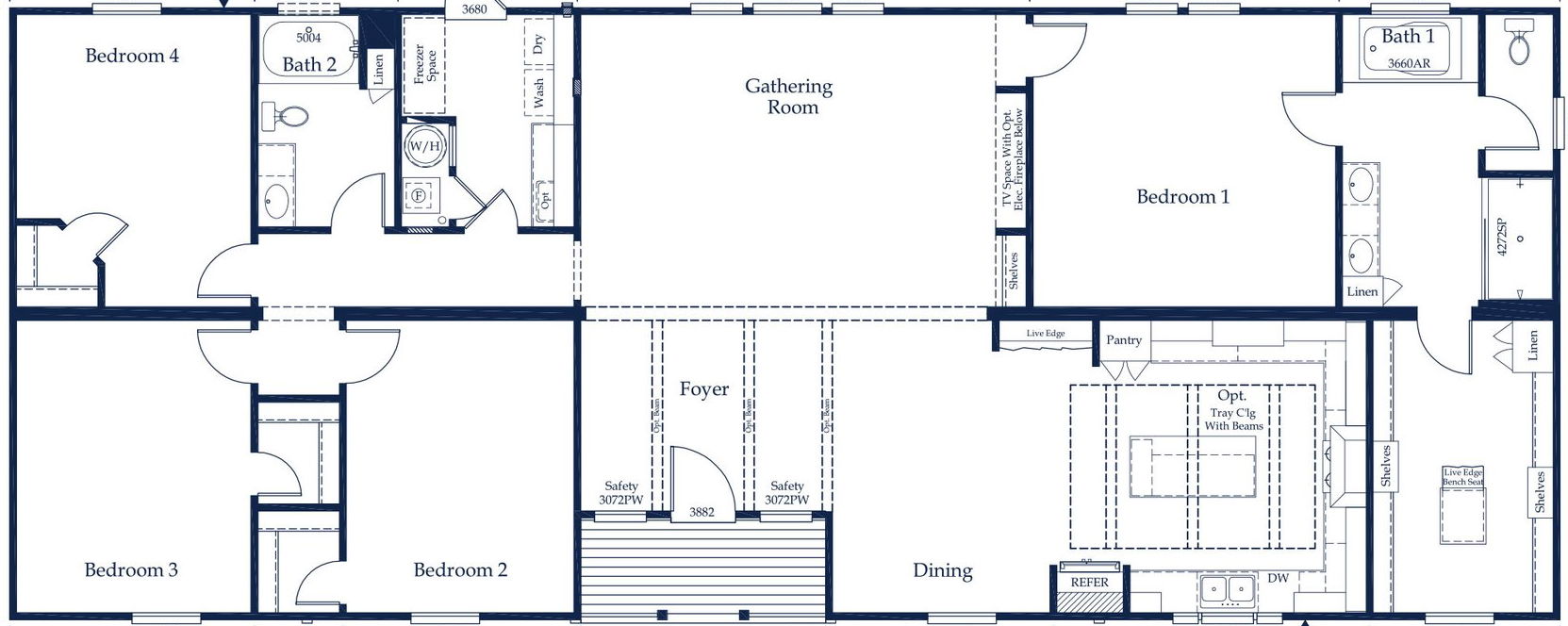 Lynn floor plan home features