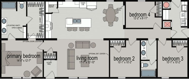 Anchor bay floor plan home features