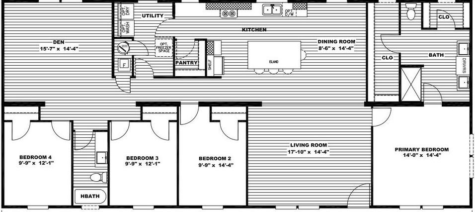 Locklear floor plan home features