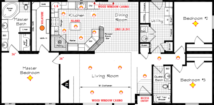 Grand Manor 6011-1 Floor Plan