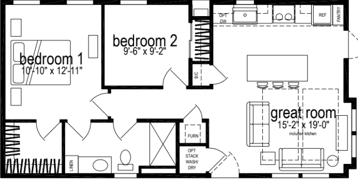 GS ADU 9600N Floor Plan