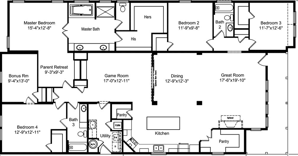 La bell 42764l floor plan home features