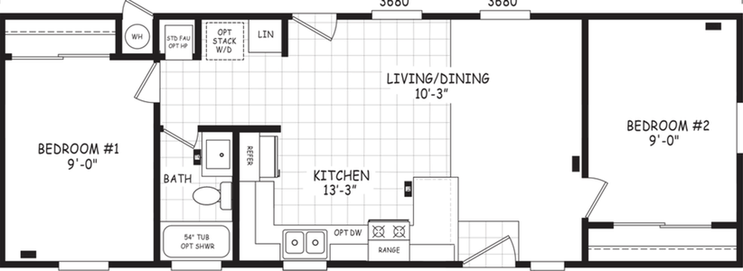 Encore 16452a floor plan home features