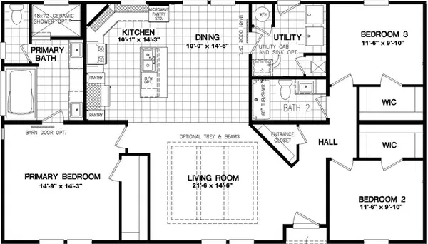 1447 carolina floor plan home features