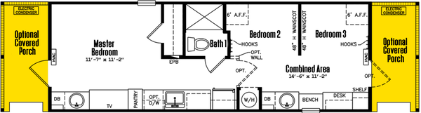 Tiny home s-12×34-31a floor plan home features