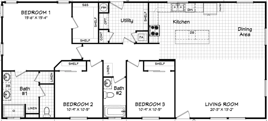 Coronado 28603F Floor Plan