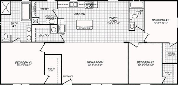 Pinnacle 28563p floor plan home features