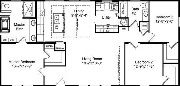 Maravilla 28563p floor plan home features