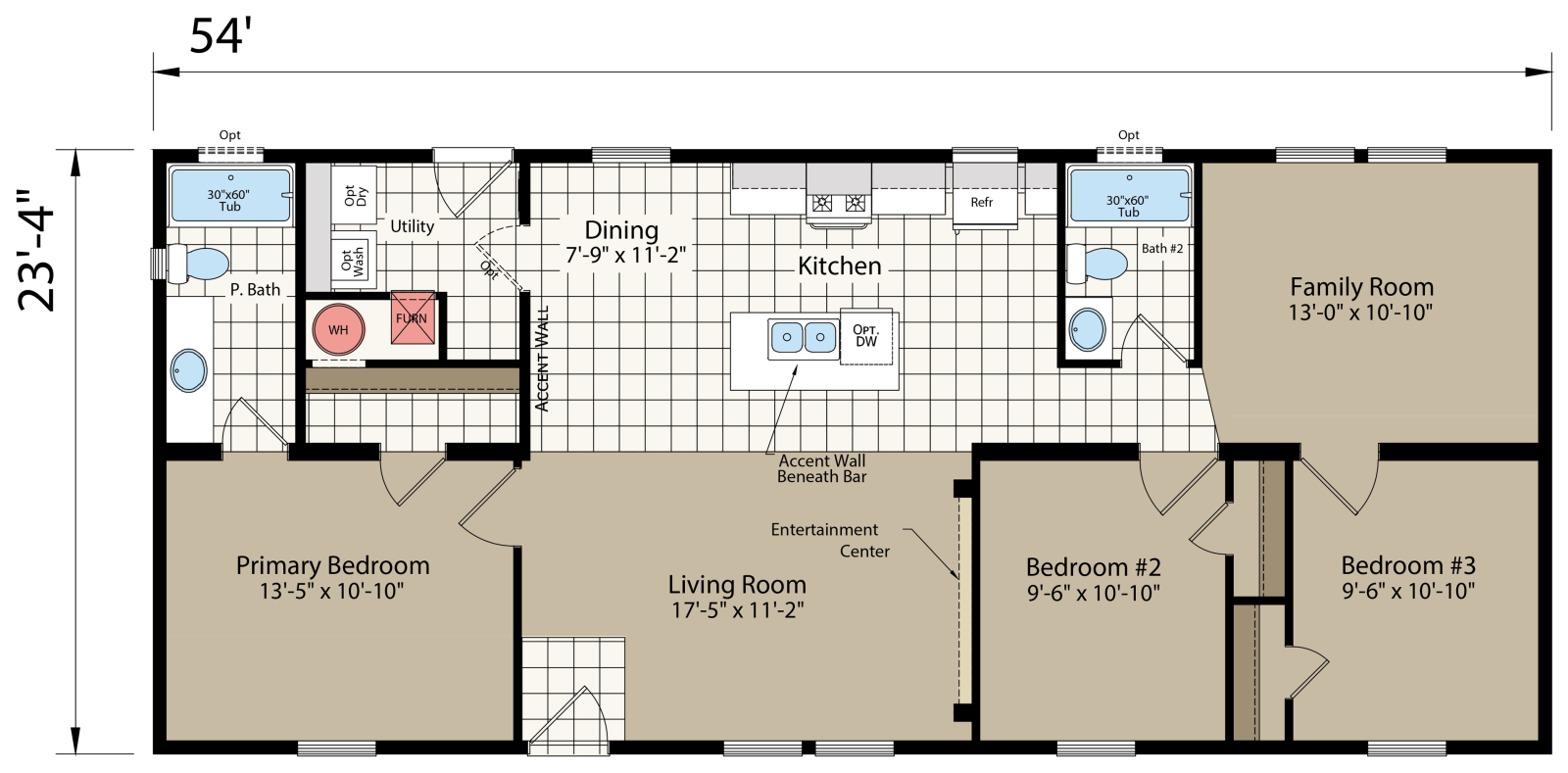 DreamWorks DW5543B Floor Plan