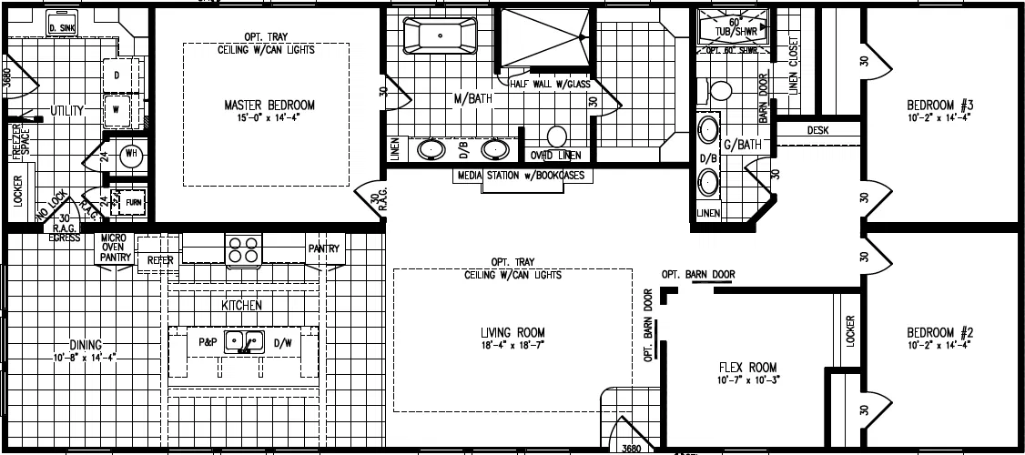 Haven 6368 floor plan home features